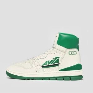 NEW Avia 830 Retro sz 11.5 Womens Throwback White/Green High Sneakers